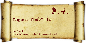 Magocs Abélia névjegykártya